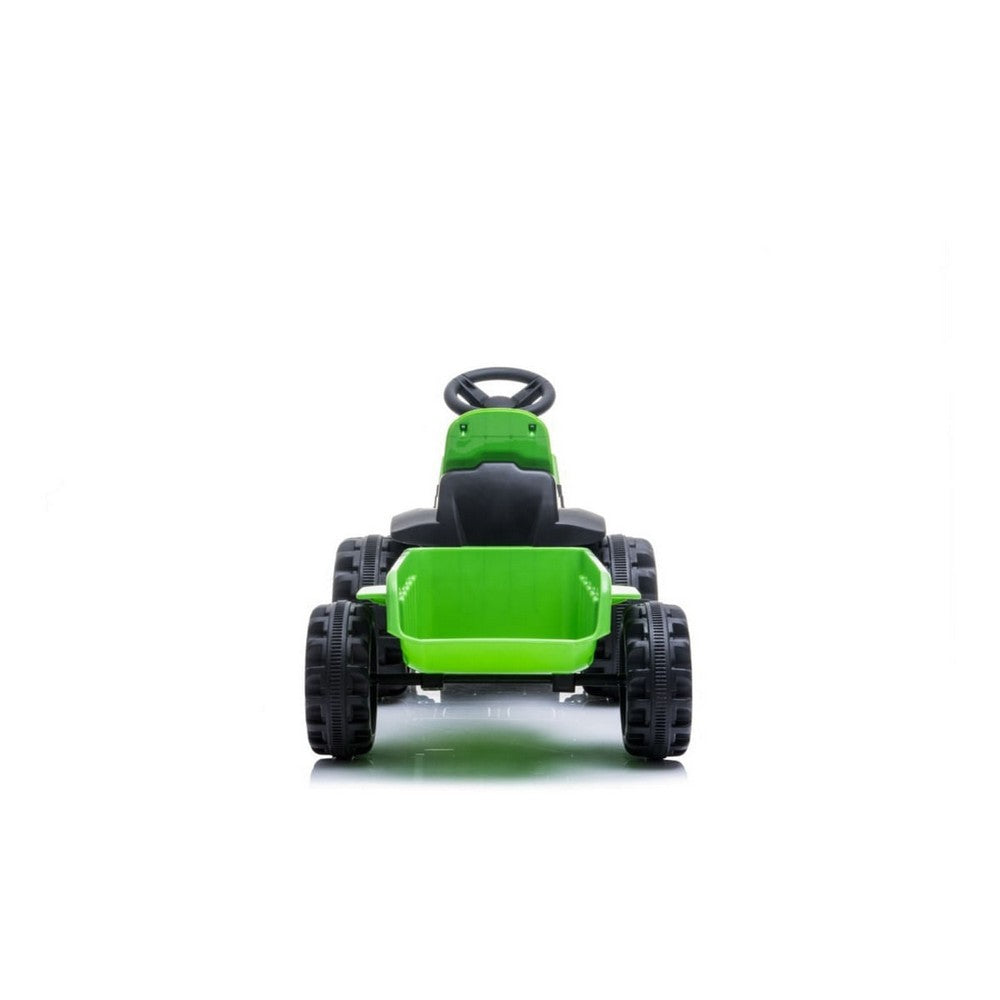 Tractor Con Acoplado A Batería Cn-shj61908t Verde