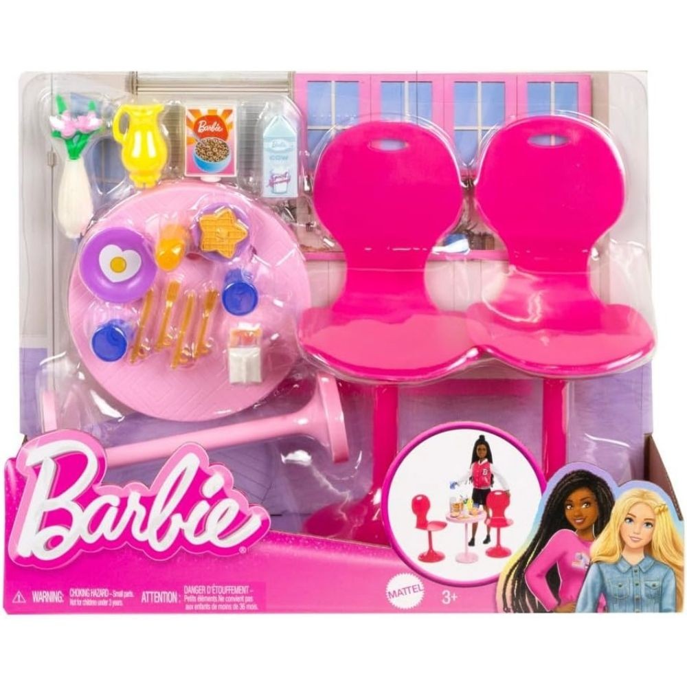 Mesa De Desayuno Barbie Basic Furniture Mattel Hpt51