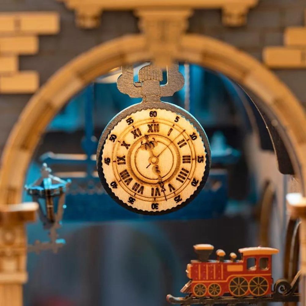 Robotime Puzzle 3d Book Nook Tren Viaje En El Tiempo Tgb04