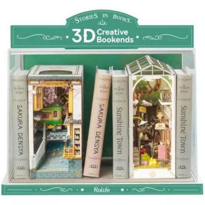 Robotime Puzzle 3d Book Nook De Ciudad Soleada Tgb02 Rolife