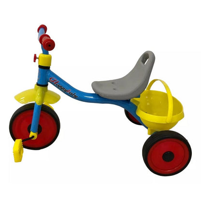 Triciclo Infantil Con Canasto Celeste Yx-t02