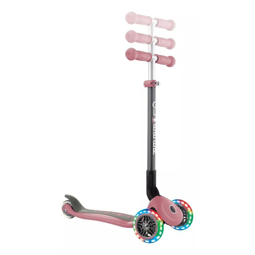 Globber Monopatin Primo Portátil C/luces Rosa 432-210-2
