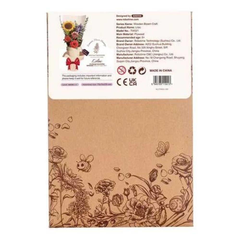 Robotime Puzzle 3d Lila Tw021 Rowood