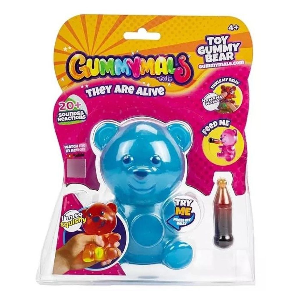 Muñeco Gummymals Oso Azul Mascota Interactiva Gum001-b