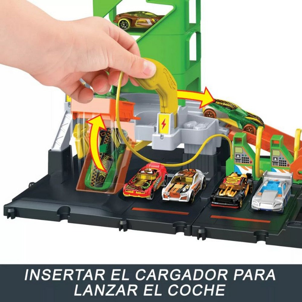 Hot Wheels City Super Estación De Gasolinera Htn79 Mattel