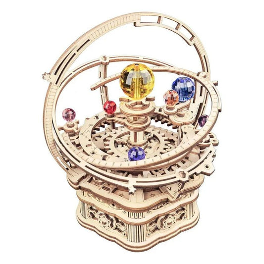 Planetario Sistema Solar Musical Puzzle 3d Madera Robotime