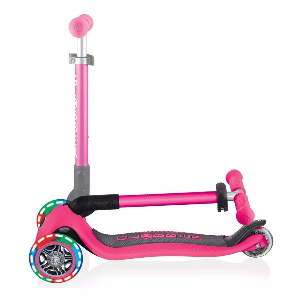 Globber Monopatin Junior Plegable Y C/luces Rosa 437-110
