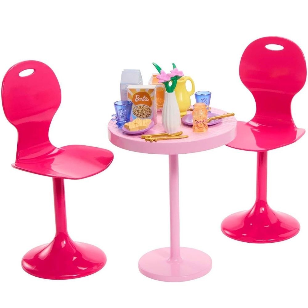 Mesa De Desayuno Barbie Basic Furniture Mattel Hpt51