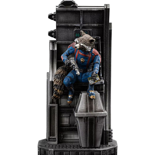 Figura De Acción Rocket Raccoon De Iron Studios