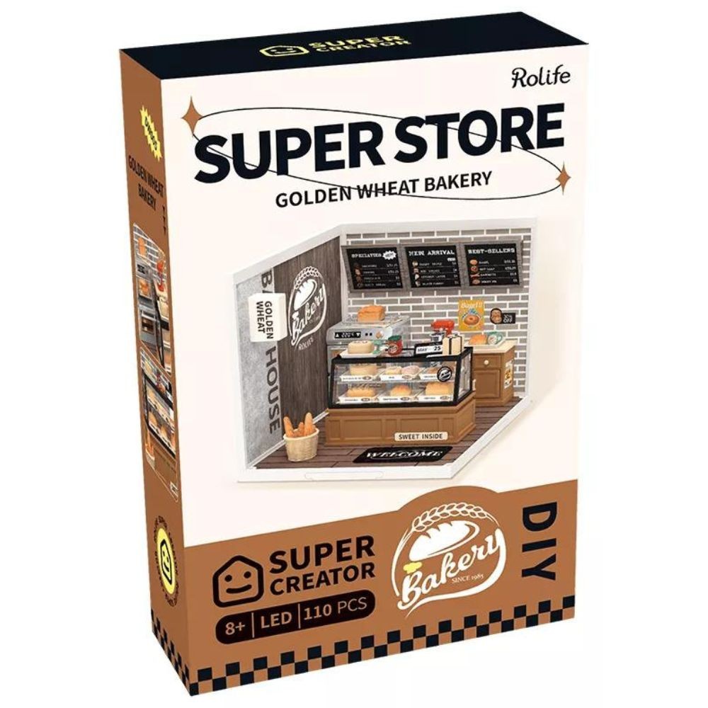 Robotime Puzzle 3d Panadería Golden Wheat Dw005 Rolife