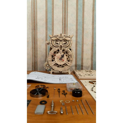 Robotime Puzzle 3d Roloj Buho Lk503 Rokr