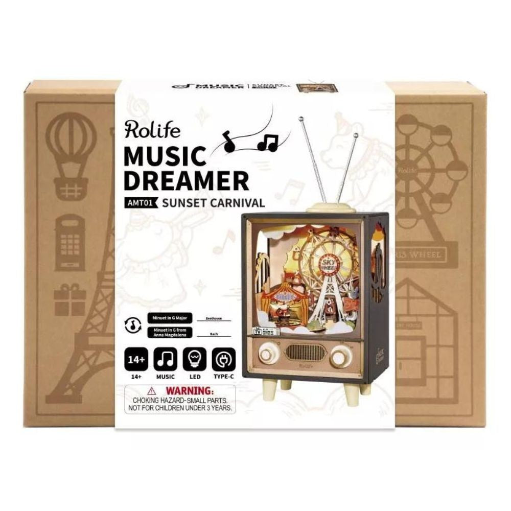 Robotime Puzzle 3d Carnaval Al Atardecer Amt01 Rolife