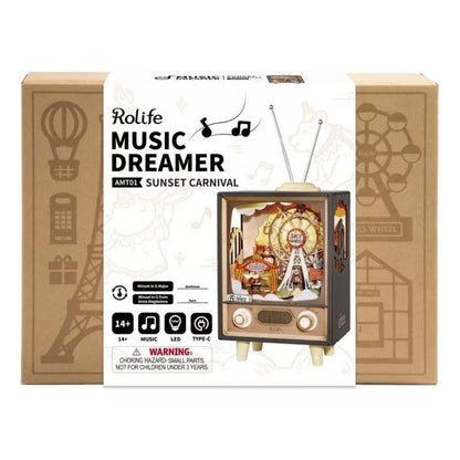 Robotime Puzzle 3d Carnaval Al Atardecer Amt01 Rolife