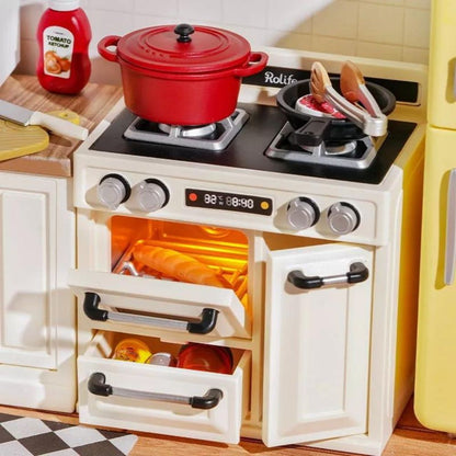 Robotime Puzzle 3d Cocina Happy Meals Dw008 Rolife