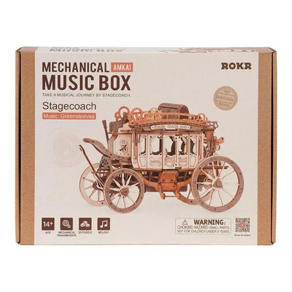 Robotime Puzzle 3d Cajita Musical Carruaje Amka1 Rokr