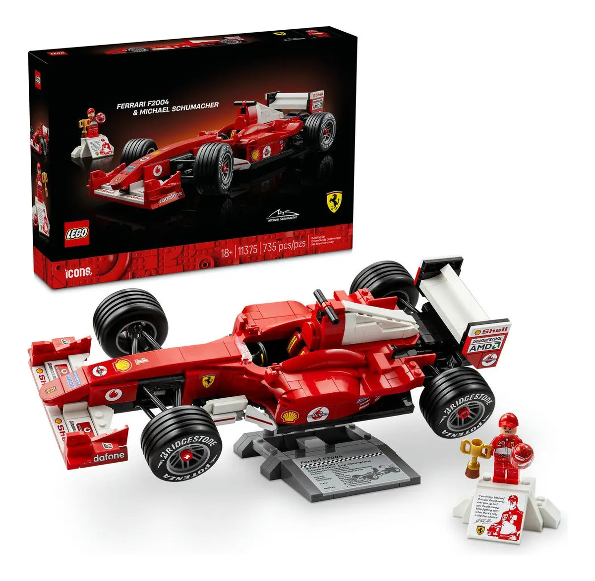 Lego Ferrari F2004 Michael Shumacher 11375 735 Michael Schumacher