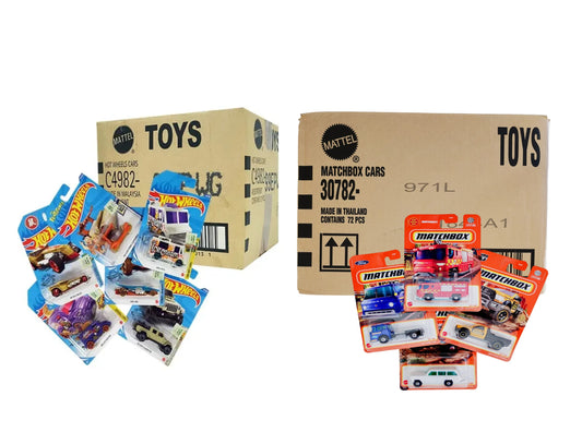 Combo 7 Bultos Hot Wheels x 72 Autitos + 3 Bultos MatchBox x 72 Autitos