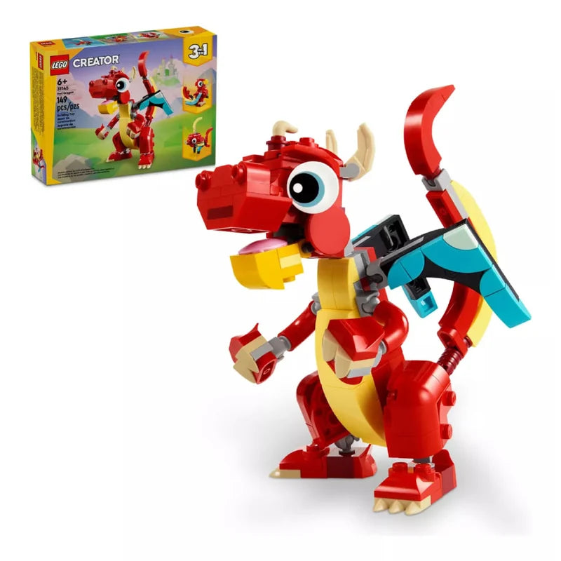 Lego Creator 3 En 1 Red Dragon 31145