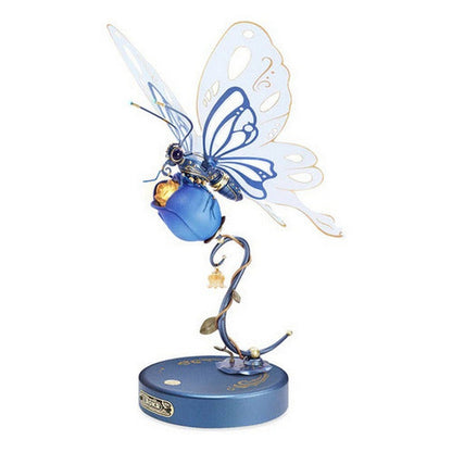 Rompecabezas 3d Diseño Mariposa Sobre Flor Robotime
