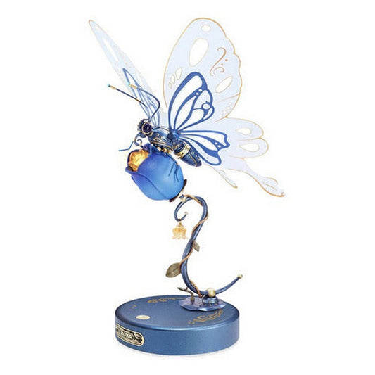 Rompecabezas 3d Diseño Mariposa Sobre Flor Robotime