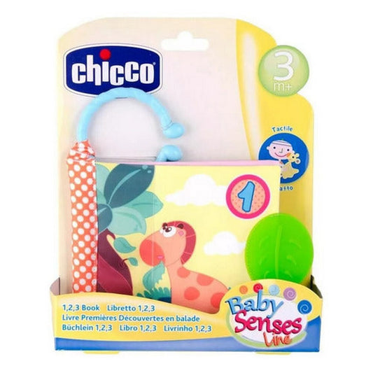 Chicco Libro Animales De La Jungla 1-2-3 Sonajero 72376