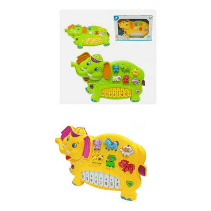 Piano Para Bebe Cute Elefante Musical 1084058 Shine Color Amarillo