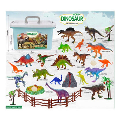 World Dinosaur Set De Dinosaurios Con Valija 2272406
