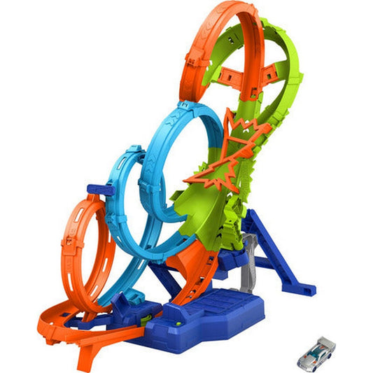 Hot Wheels Pista Vueltas Y Choques Desafiantes Hxr70 Mattel