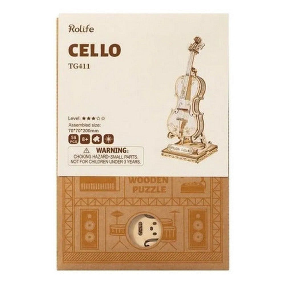 Robotime Puzzle 3d Violonchelo Tg411 Rolife