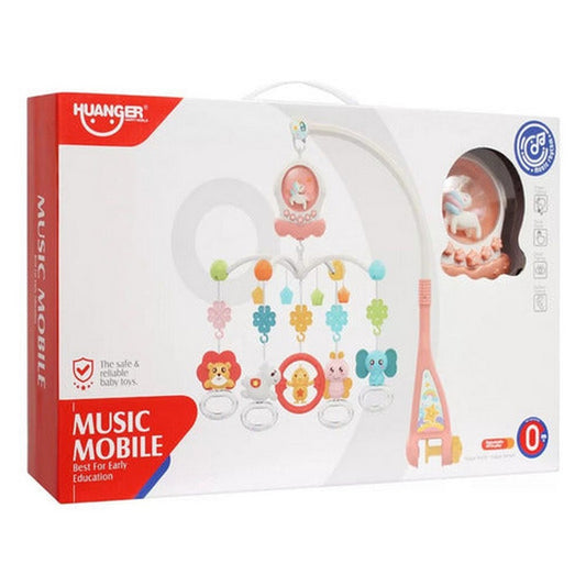Movil Musical Unicornio Con Animalitos 2014770 Shine