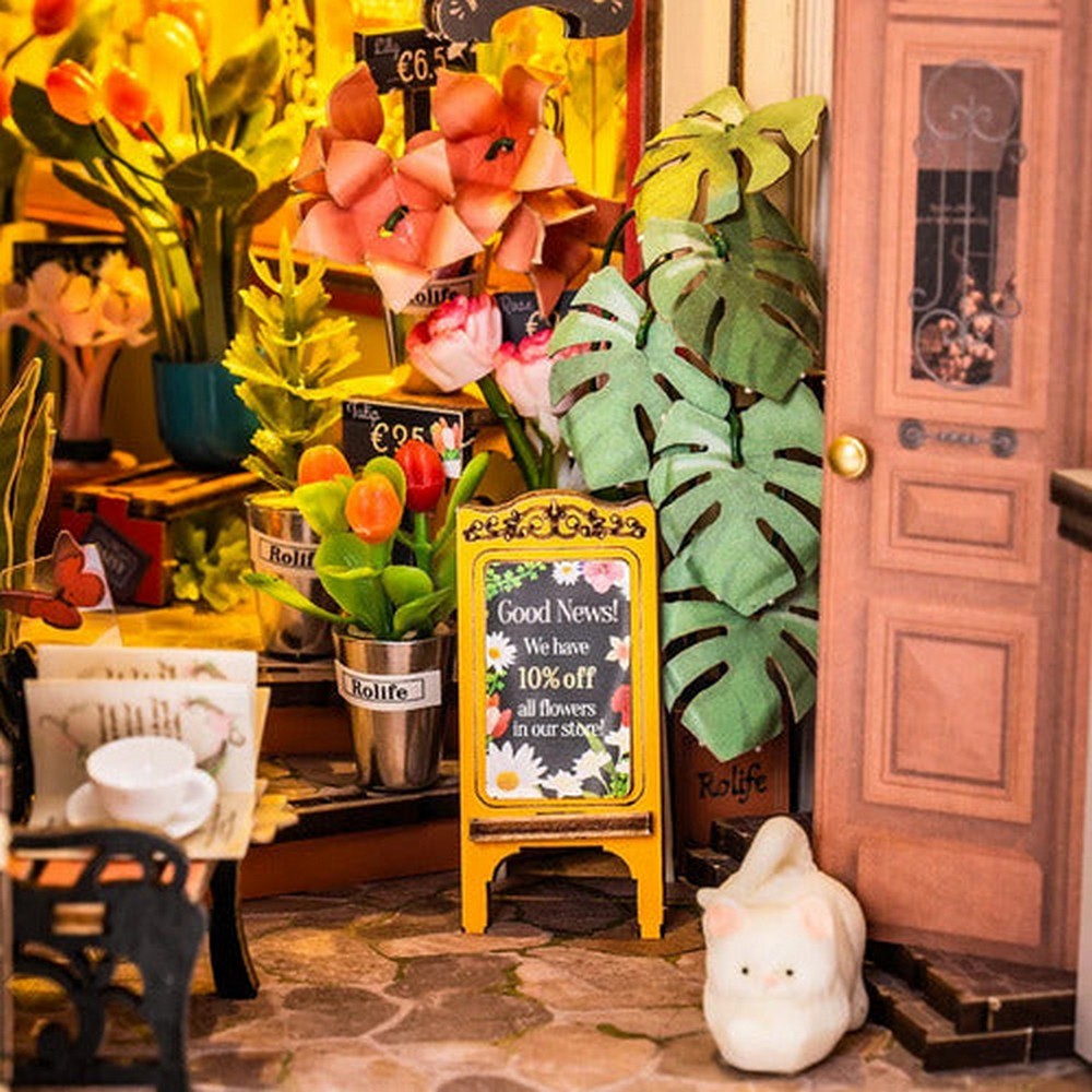 Book Nook - Floral Corner - Robotime