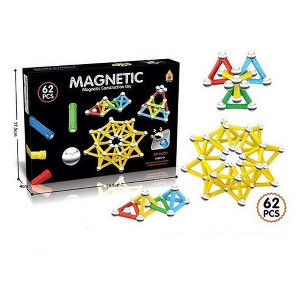 Magnetic Bloques Magnéticos 62 Piezas 2022126 Shine