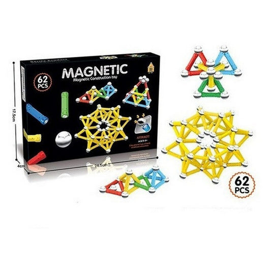 Magnetic Bloques Magnéticos 62 Piezas 2022126 Shine