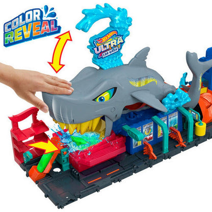 Hot Wheels City Pista Shark Car Wash Htn82 Mattel