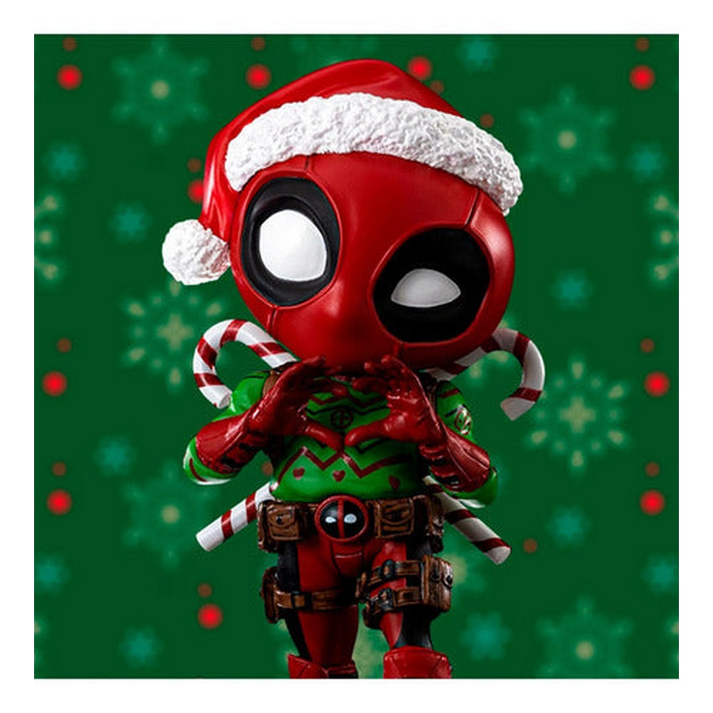 Estatua Navideña De Deadpool (fiestas) - Marvel Comics - Minico
