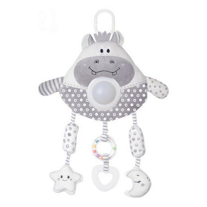 Colgante Peluche Oso Gris Con Luz Y Sonido 2153334