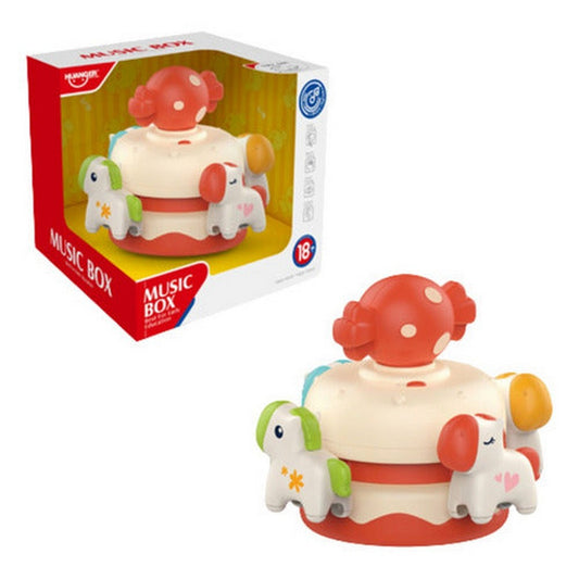 Juguete Caja Musical Infantil Rosa Caballitos 2349025 Shine