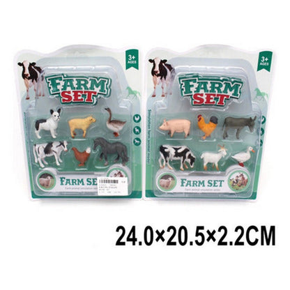 Farm Set X 6 Animales De La Granja 2144644