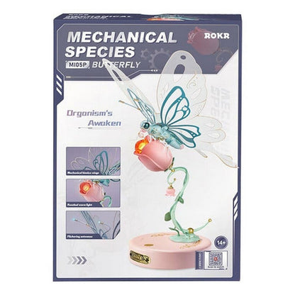 Robotime Puzzle 3d Mariposa Rosa Mi05p Rokr