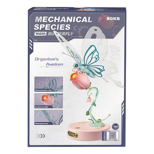 Robotime Puzzle 3d Mariposa Rosa Mi05p Rokr