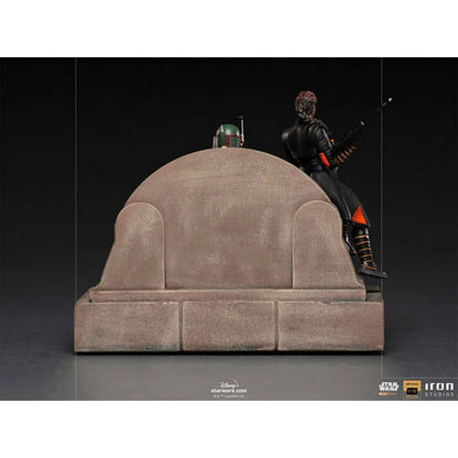 Boba Fett Y Fennec Shand Trono Deluxe 45721 Iron Studios
