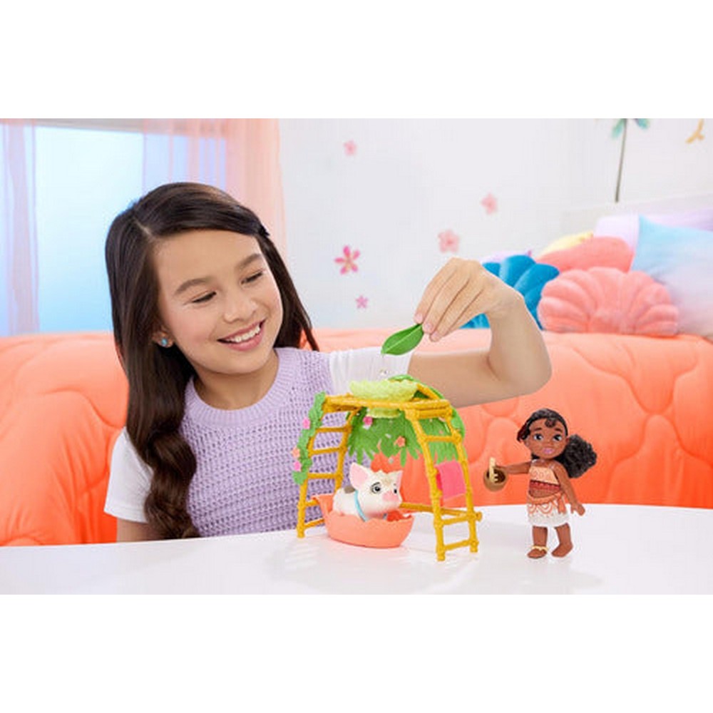 Moana 2 Set De Juego Muñeca Simea Y Pua Jbt36 Mattel
