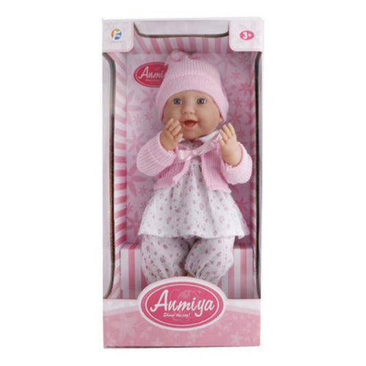 Muñeca Bebote 40cm Saquito Y Gorrito Rosa 1979002 Shine