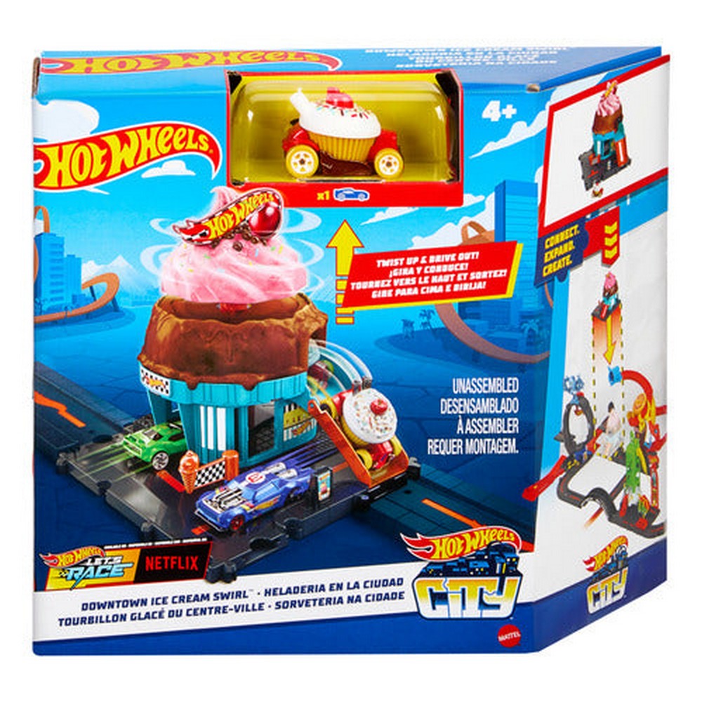 Hot Wheels City Heladeria En La Ciudad Htn77 Mattel