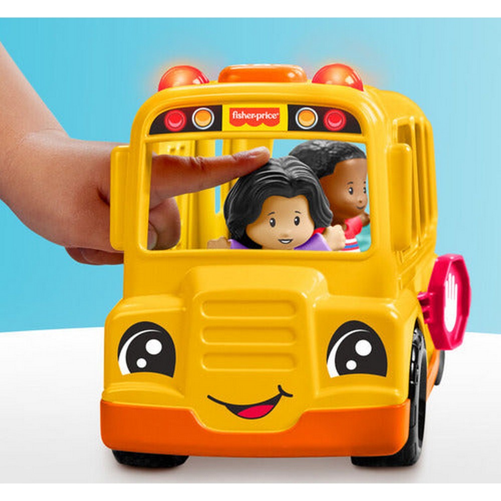 Little People Bus Escolar Mediano Con Figuras Hyp40 Mattel