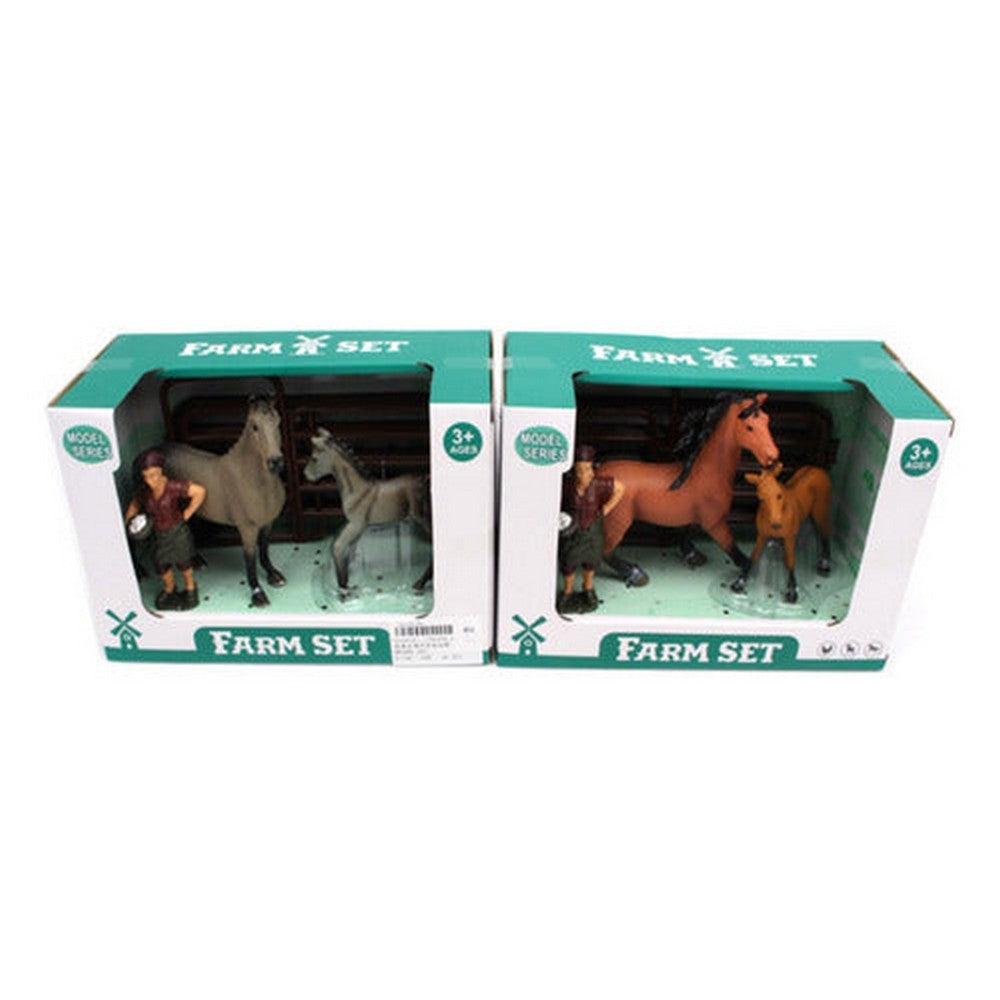 Farm Set De Caballos Con Figura 2144636