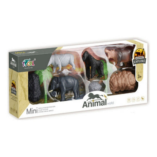 Animal World Set Animales De La Selva Con Accesorios 2308527