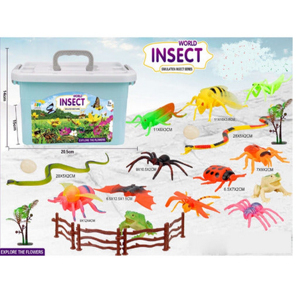 World Insect Set Insectos Con Valija Transportadora 2272411
