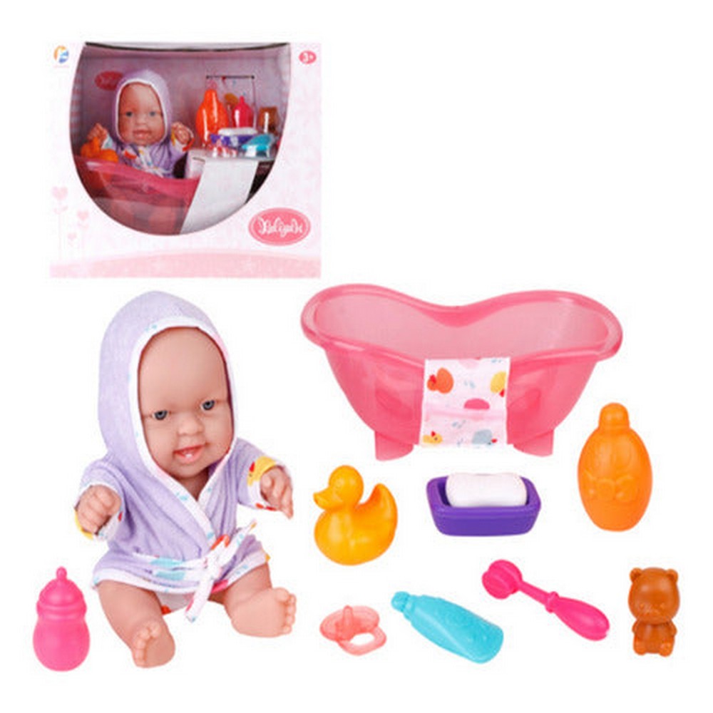 Muñeca Bebe Con Accesorios Hora Del Baño 25cm 2402627 Shine