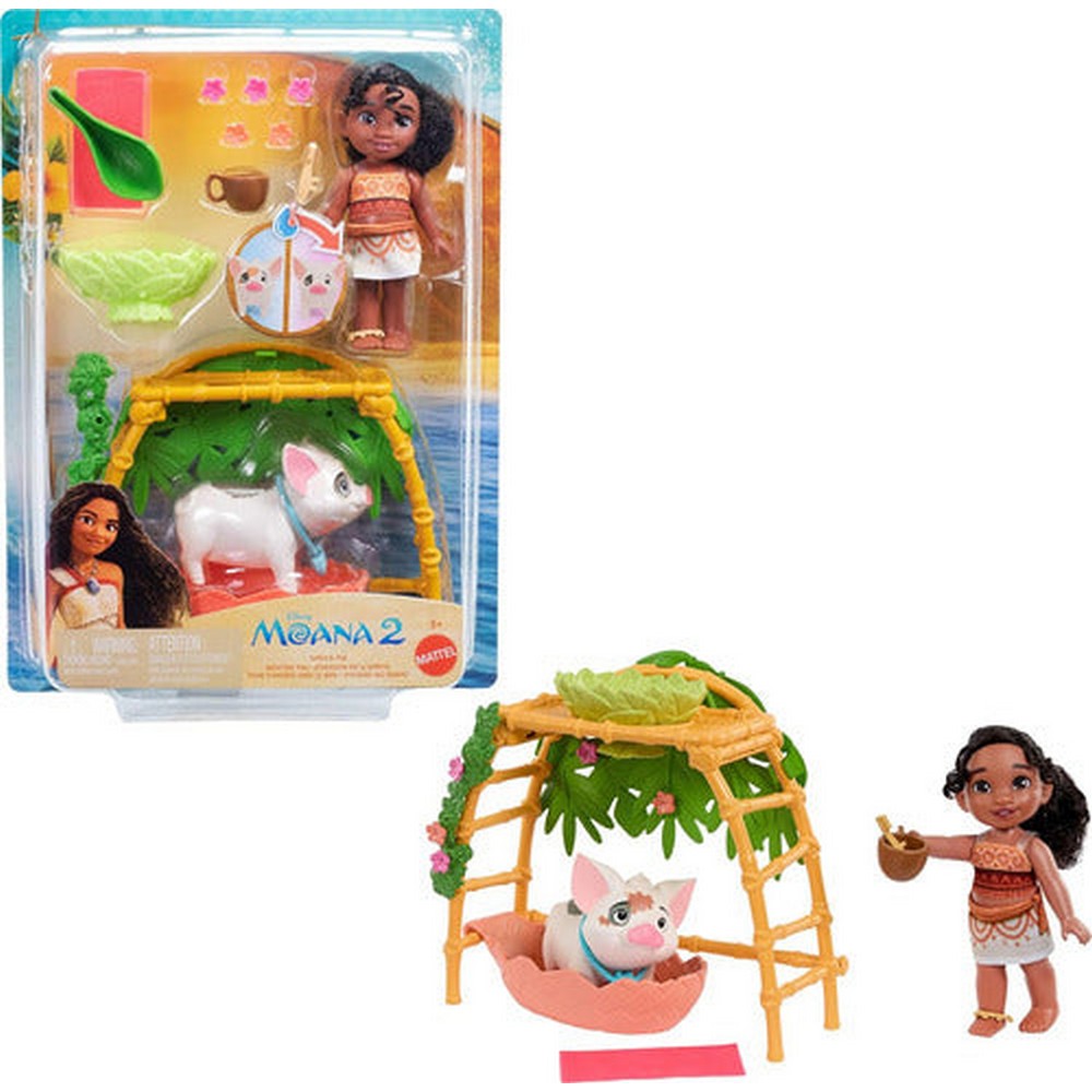 Moana 2 Set De Juego Muñeca Simea Y Pua Jbt36 Mattel